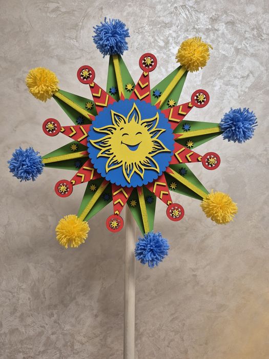 Різдвяна зірка,  зірка для колядника, діаметр 45см