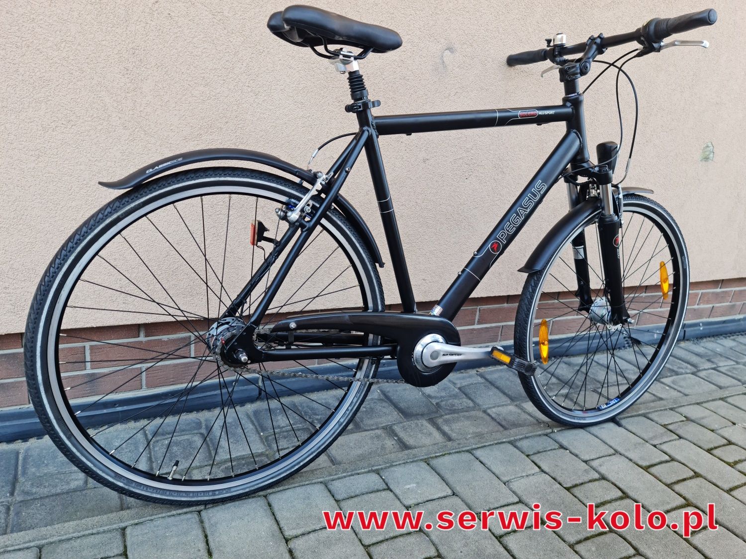 Rower męski miejski CROSSOWY PEGASUS koła 28 SHIMANO NEXUS aluminium