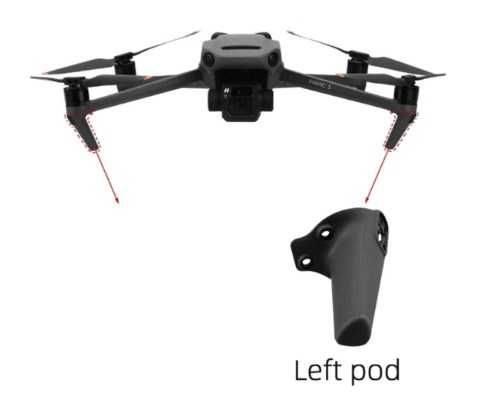 Запчастини та аксесуари до квадрокоптера DJI Mavic 3, 3T, 3 Pro, 3E