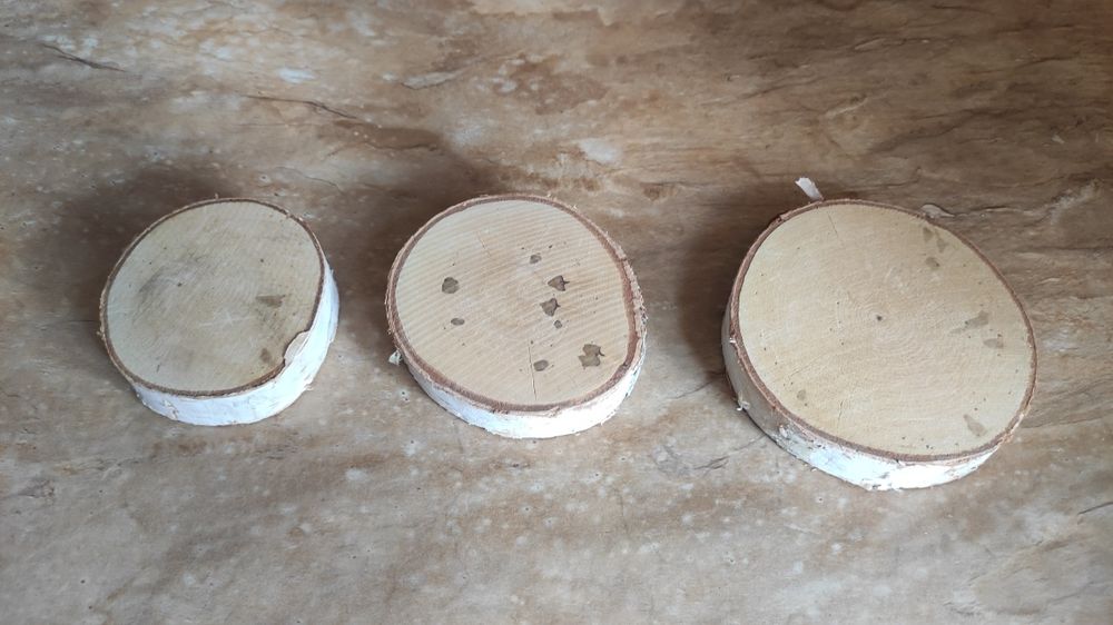 Plastry drewna Podstawki pod kubek brzoza drewniane naturalne