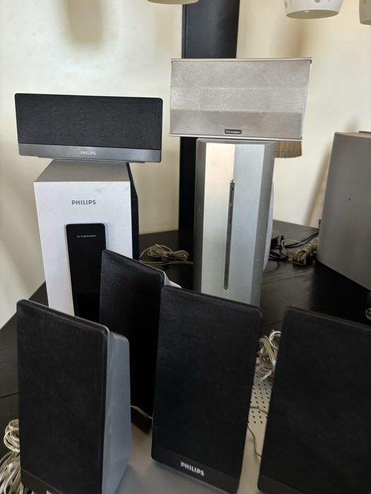Zestaw kina domowego Philips + Pioneer 5.1 – głośniki i subwoofer