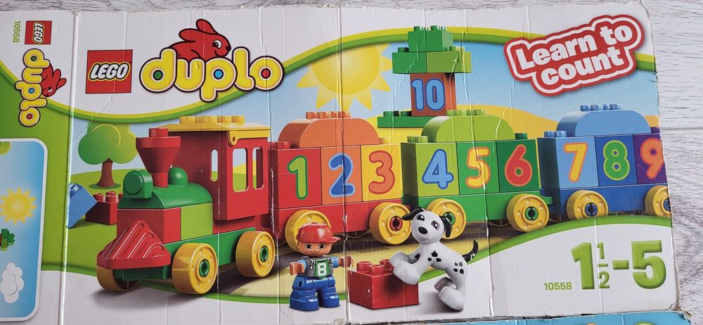 Lego duplo pociąg z cyferkami do nauki cyferek 10558