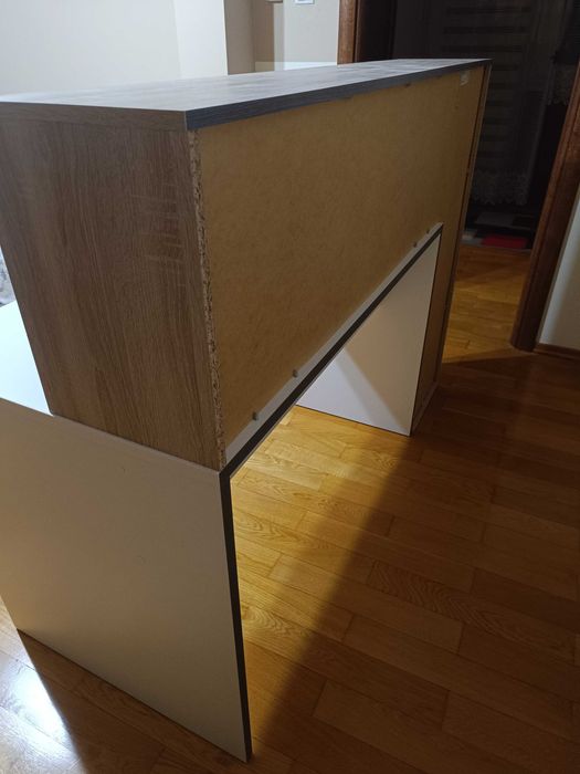 Biurko z nadstawką i szafką ERIADU - jak NOWE