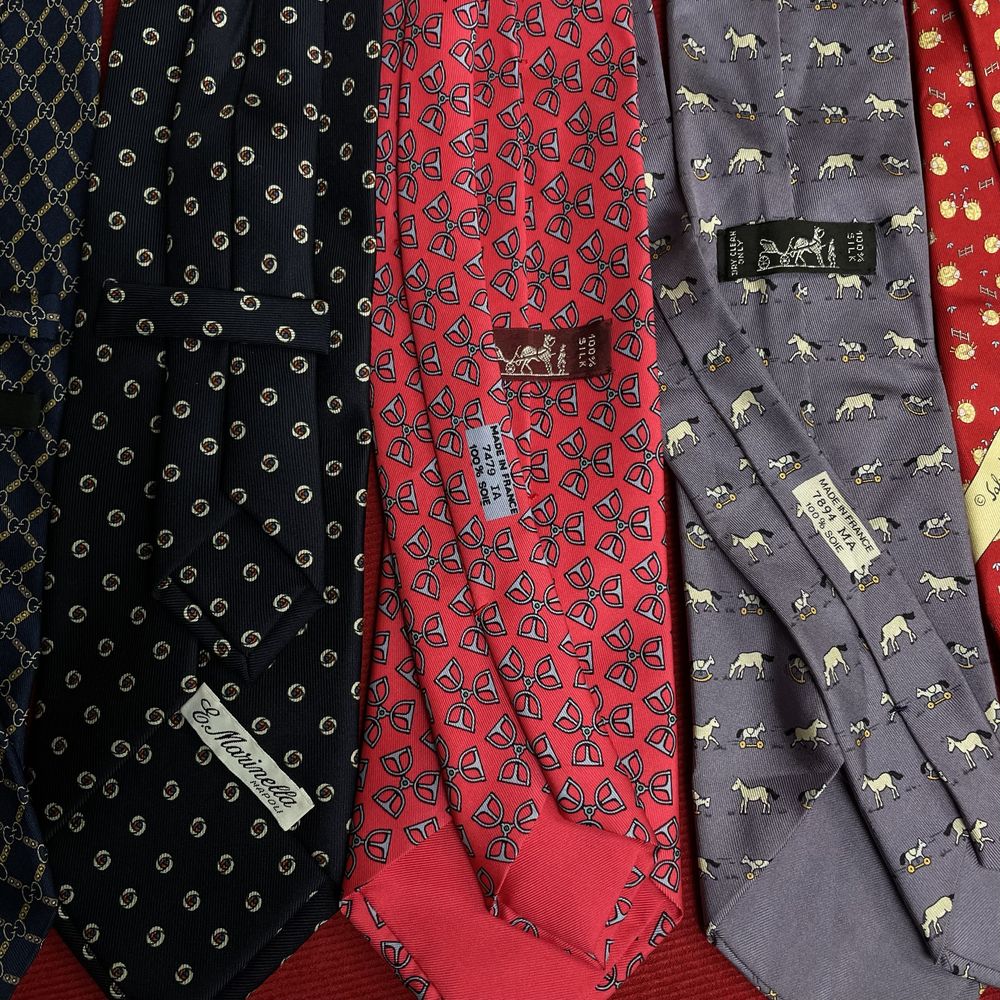 Шовкаві галстуки hermes gucci ferragamo mcqueen