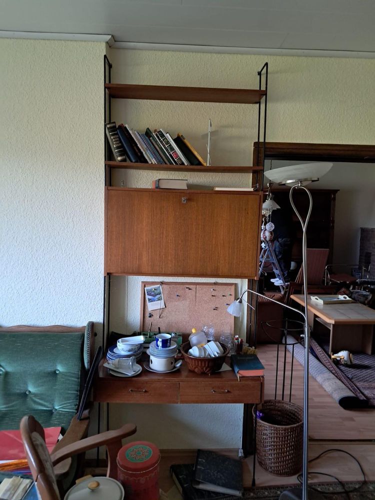 Regał duński Omnia Shelf System in Teak by Ernst Dieter Hilker 1960s