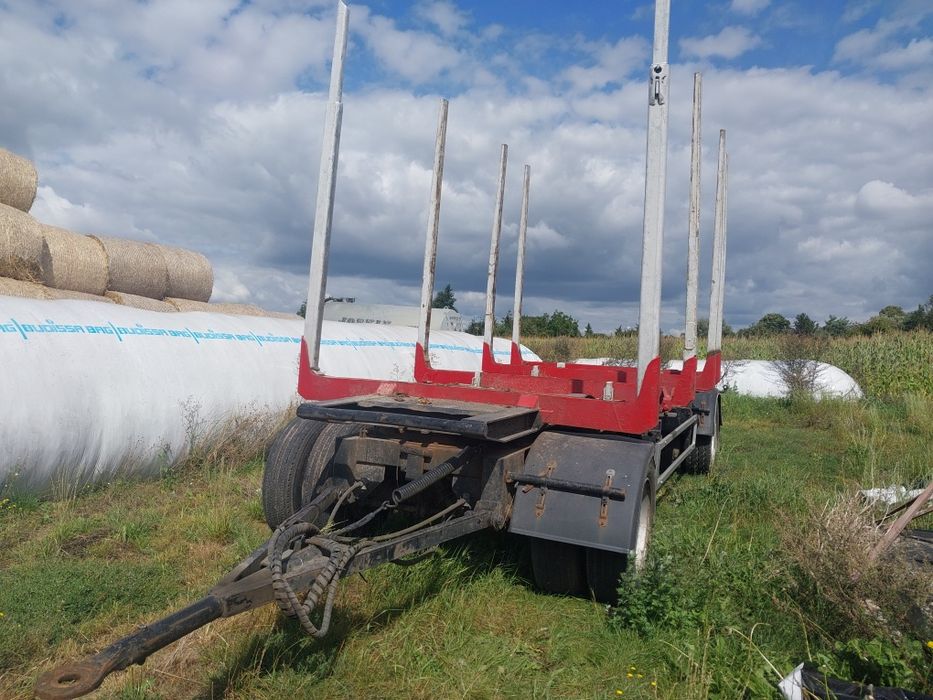 Przyczepa AS MIELKE DO DREWNA lasu 2013 r hds  v kran loglift epsilon