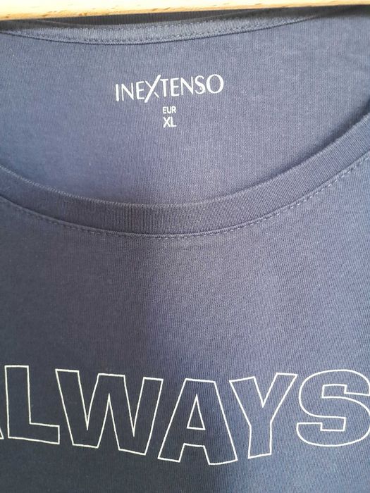 granatowy T-shirt inextenso rozmiar XL