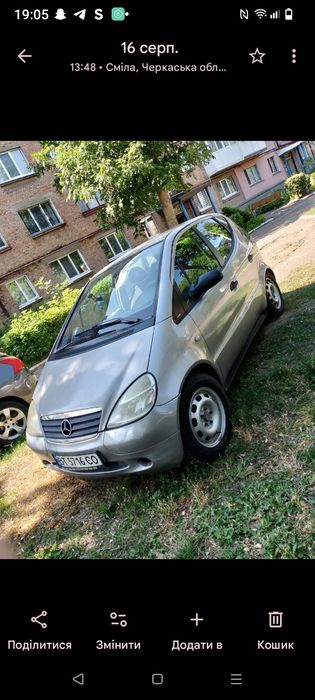 Автомобіль Mersedes-Benz-А 170,, продається, механіка, дизель,