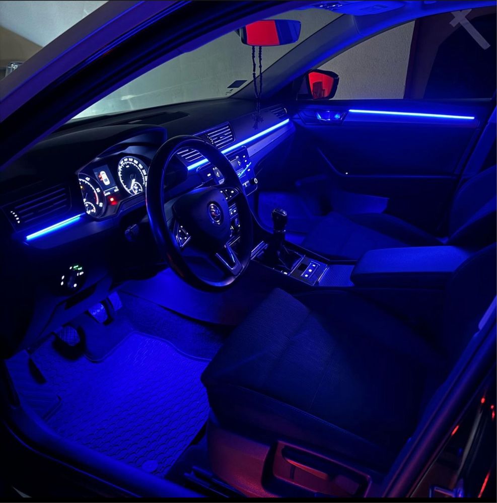 Подсветка салона авто Атмосферная Ambient Light 18в1 Вища Якість RGB64