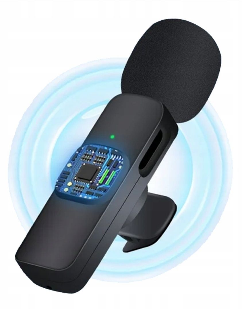 Mikrofon krawatowy bezprzewodowy IPHONE BLUETOOTH USB C  do telefonu