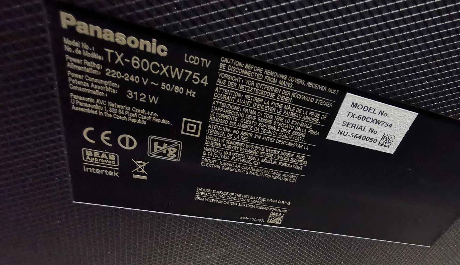 60" Panasonic 4K Smart TV 3D  Panasonic bluetooth smart telewizor wifi