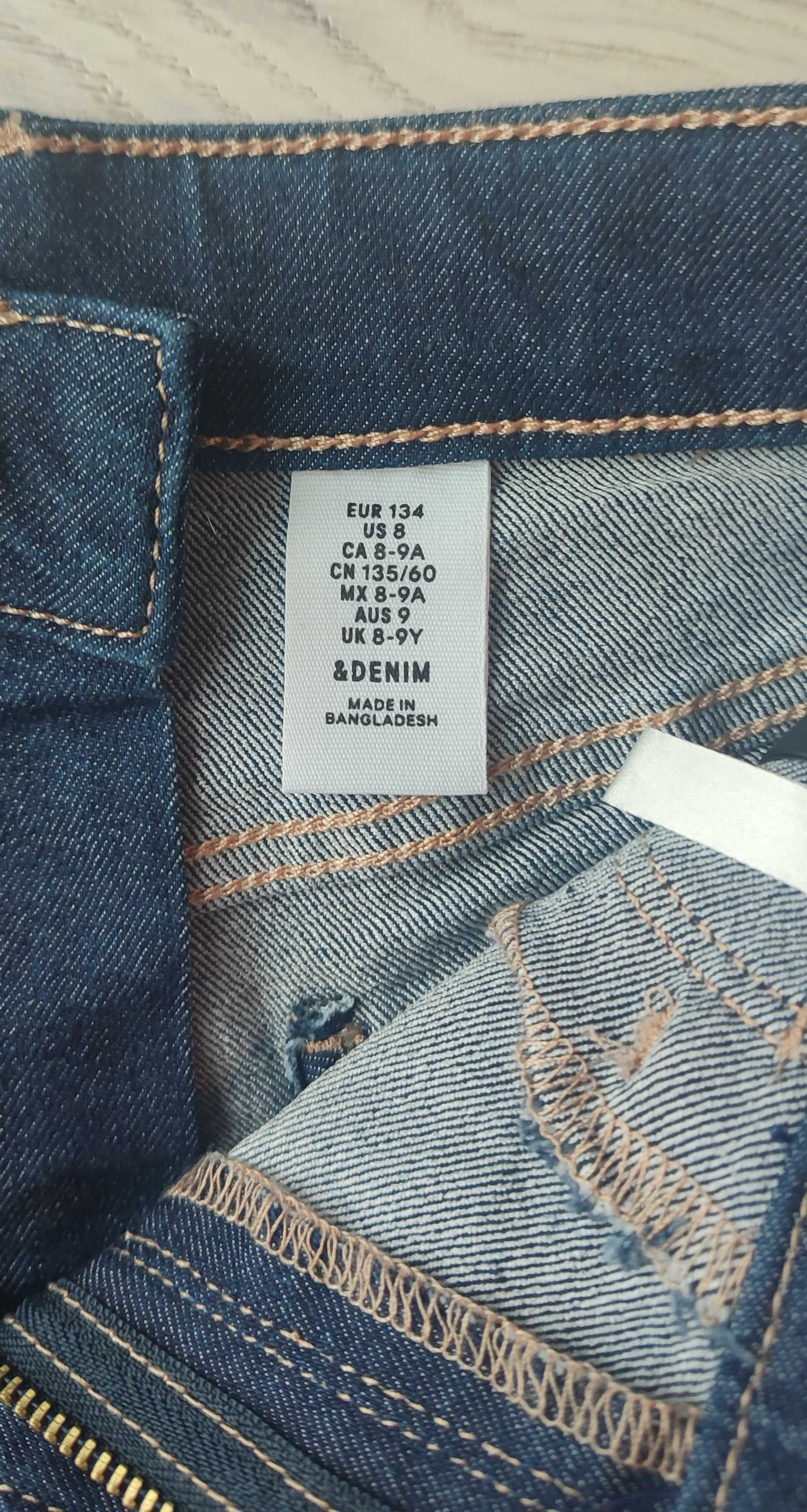 Spodenki jeansowe H&M dla dziewczynki rozm.134