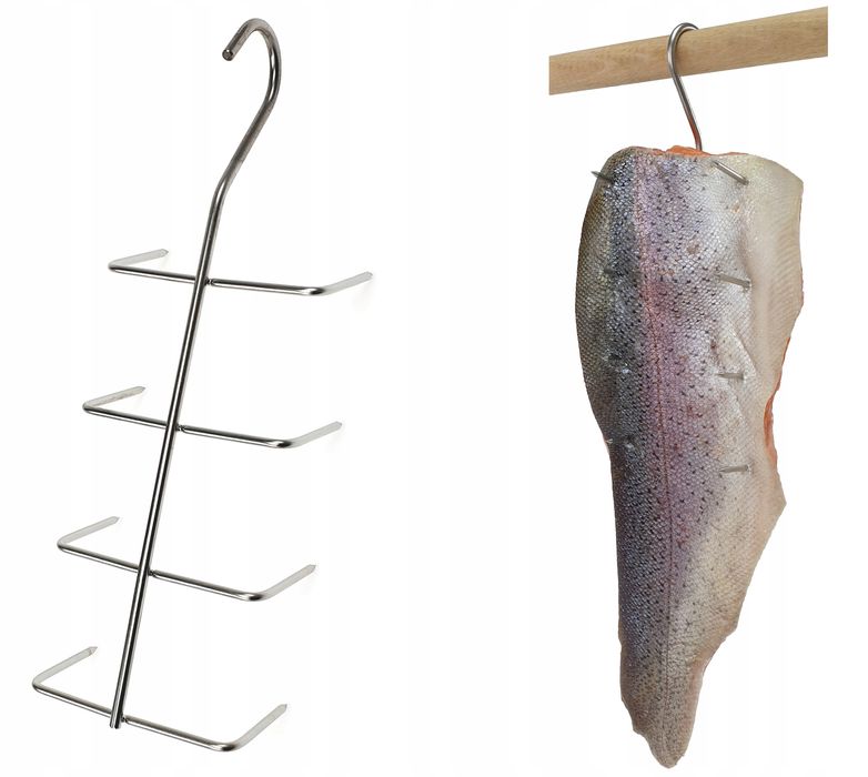 Hak Wędzarniczy Super Smoke do filetów i płatów ryb 4mm Premium 23cm