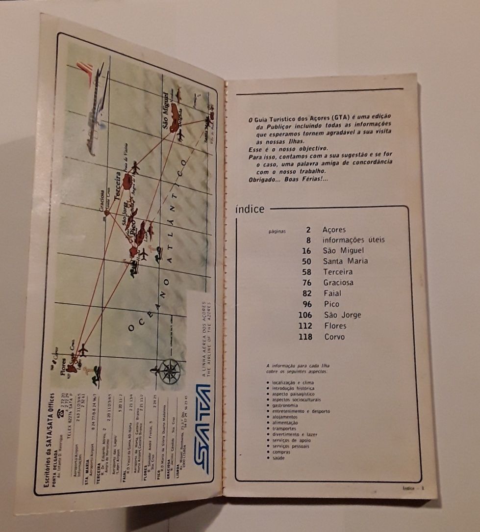 Guia turístico dos Açores - edição 1981/82