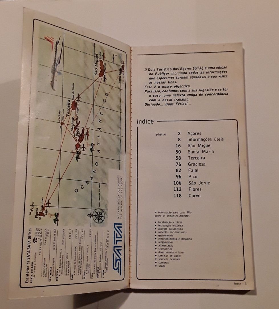 Guia turístico dos Açores - edição 1981/82