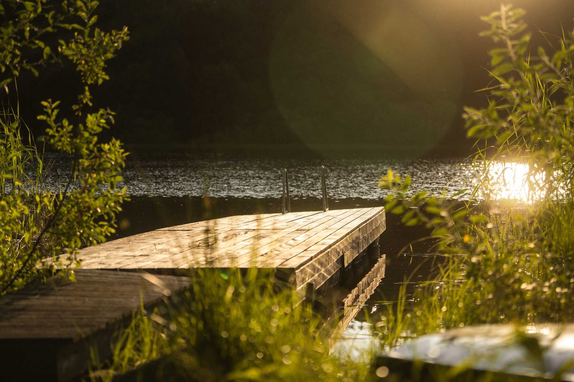 Kaszuby domek  nad jeziorem linia brzegowa sauna goraca bania
