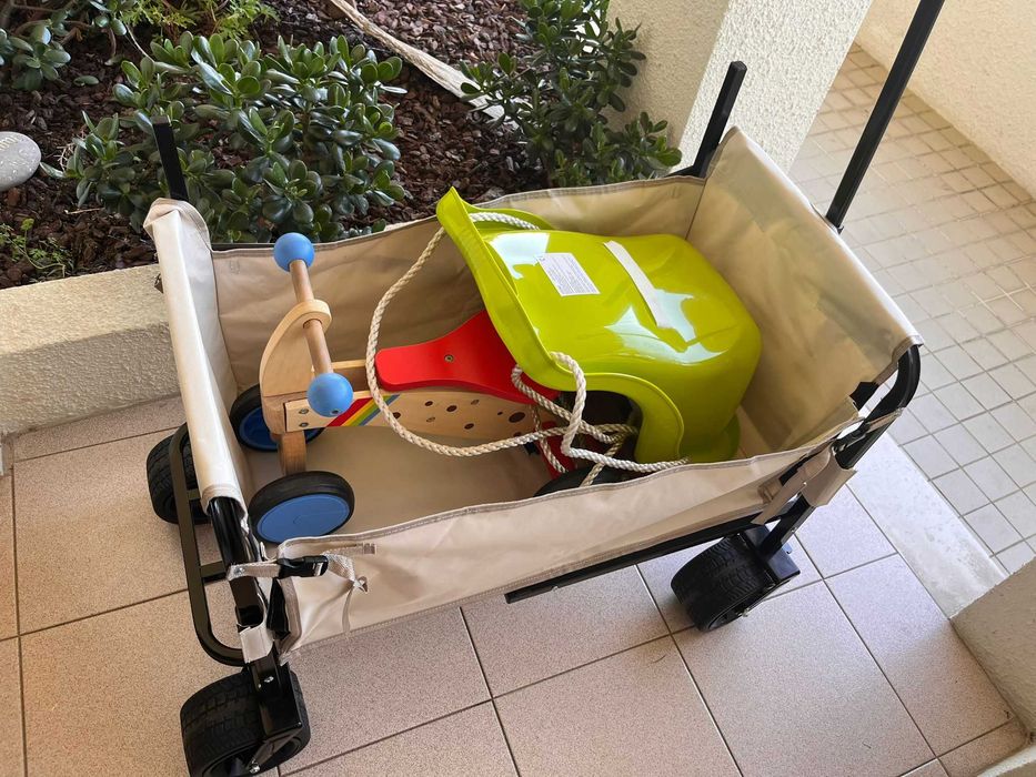 Carrinho Dobrável VEVOR 2-em-1 – Novo, Nunca Usado, Capacidade 258 kg