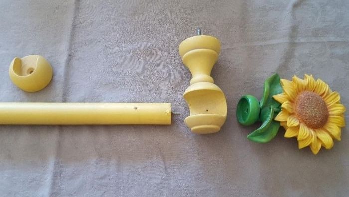 Varão de cortinado lindíssimo - feito à mão