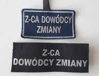 Emblemat Sw z-ca dowódcy zmiany plus rzep na polar