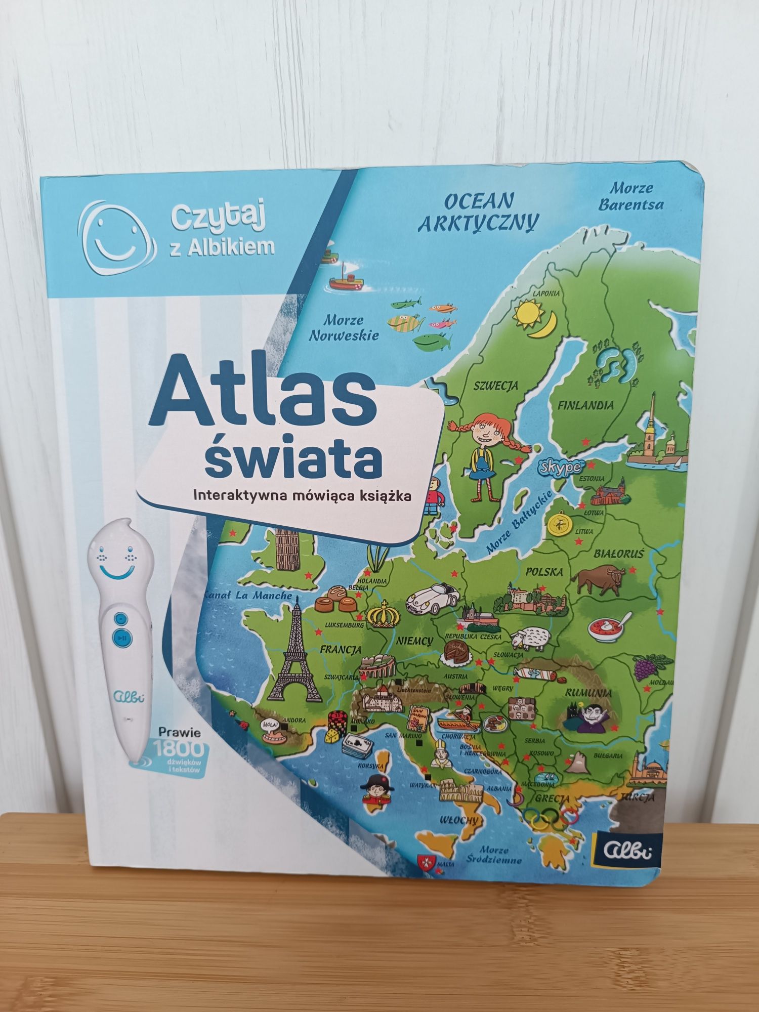 ALBIK Czytaj z Albikiem - zestaw Atlas świata
