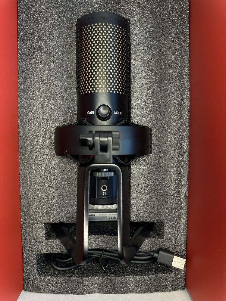 Mikrofon gamingowy/streamingowy SPC gear AXIS ze statywem mozos