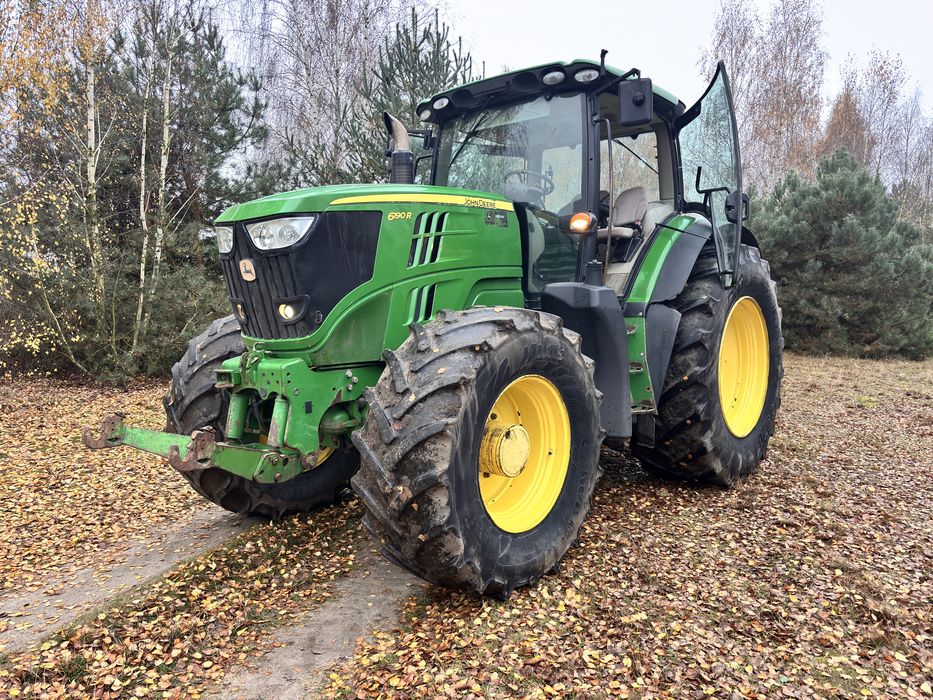 John Deere 6190R PQ, BRUTTO! Umowa tuz, pneumatyka (fendt,case,claas)
