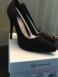 Sapatos salto alto stiletto preto 38