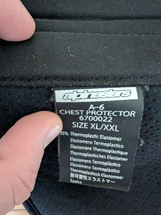 Продам мотопанцирь Alpinestars A-6
