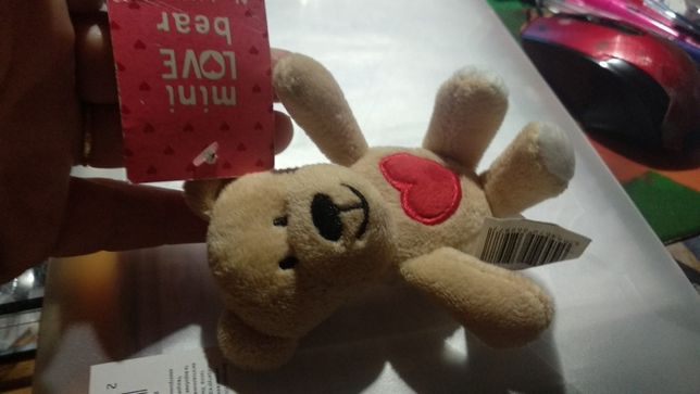 игрушка фирменная mini love bear мишка сердце новая небольшая