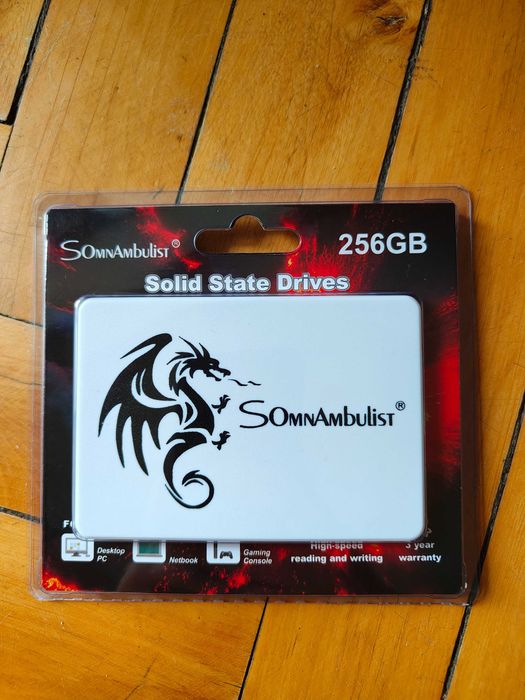 Новий! SSD Диск 256/ 512 GB Somnambulist 2.5" SATAIII, реальна ємність