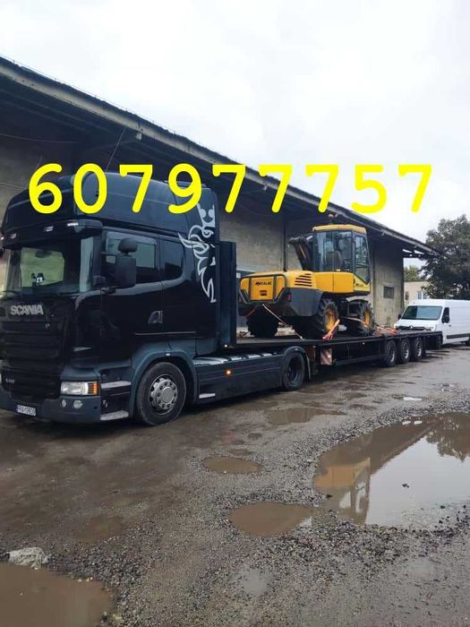 POMOC Drogowa Maszyny rolnicze Budowlane Ciągniki Busy Laweta S5