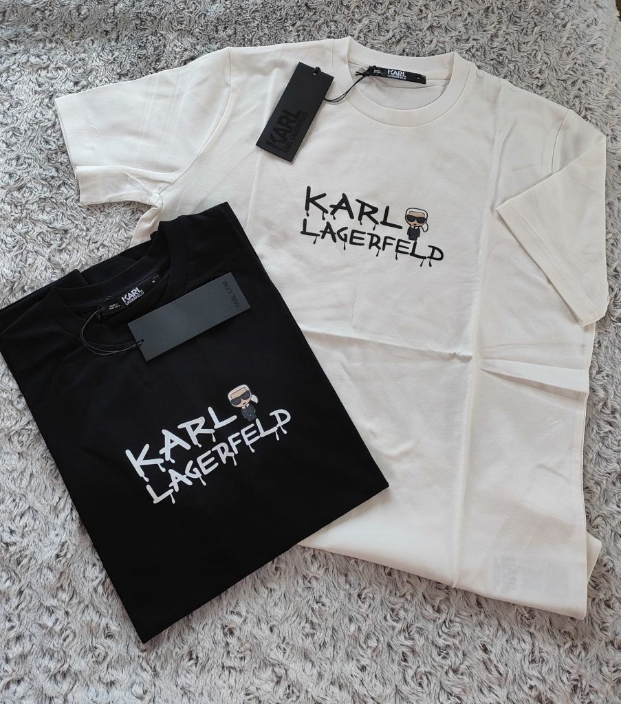 Koszulki męskie t-shirt logo Karl