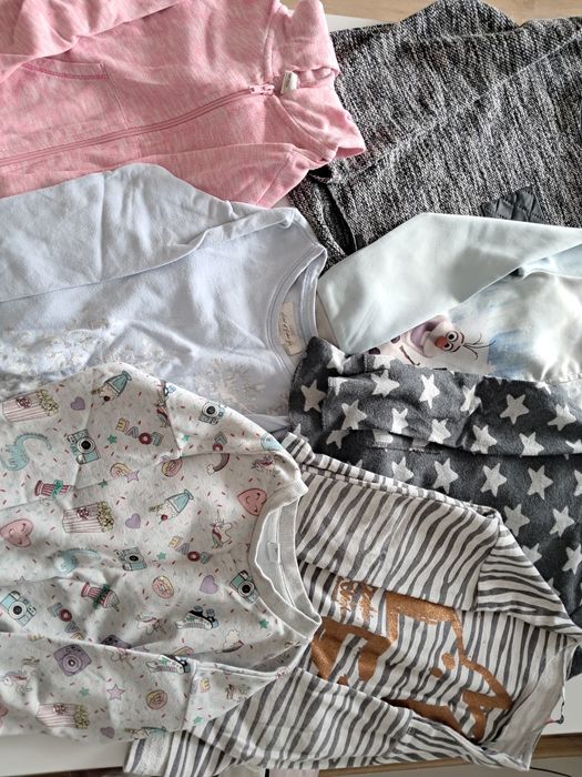 Paczka ubrań dla dziewczynki jesień 122/128 H&M, Reserved i inne - gra