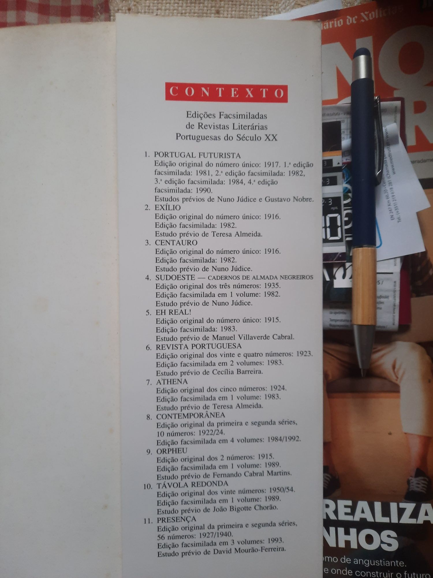 Revista Presença edição facsimilada compacta