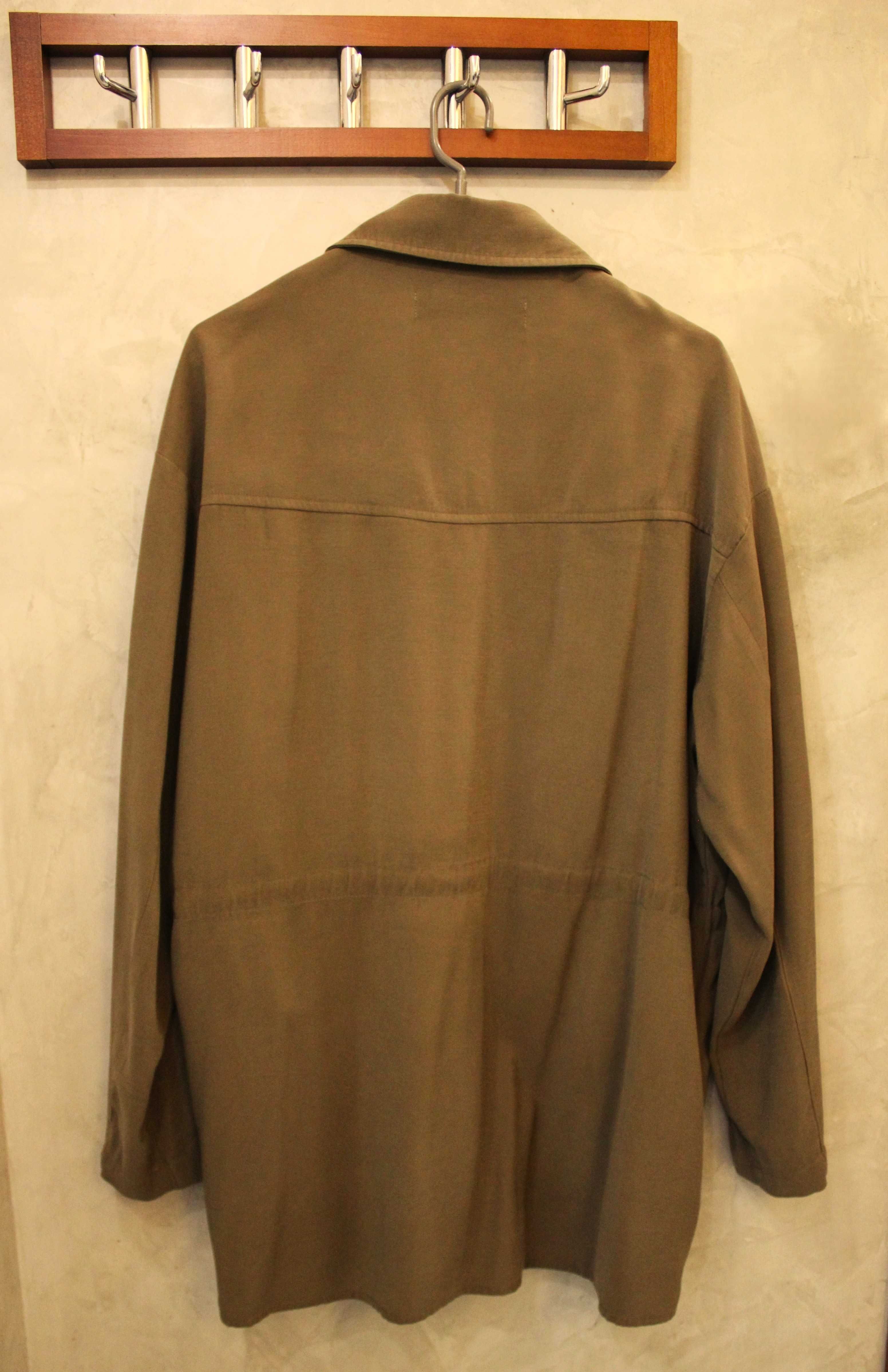 Koszula Safari narzutka Zara r. M khaki wiskoza