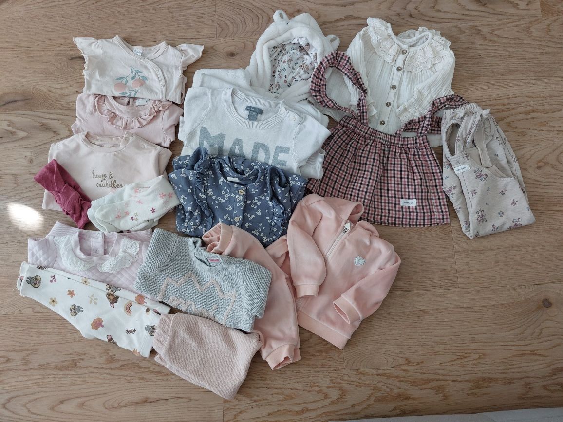 Zestaw ubranek dla dziewczynki r. 62/68 Newbie Zara Smyk H&M Guess Gap