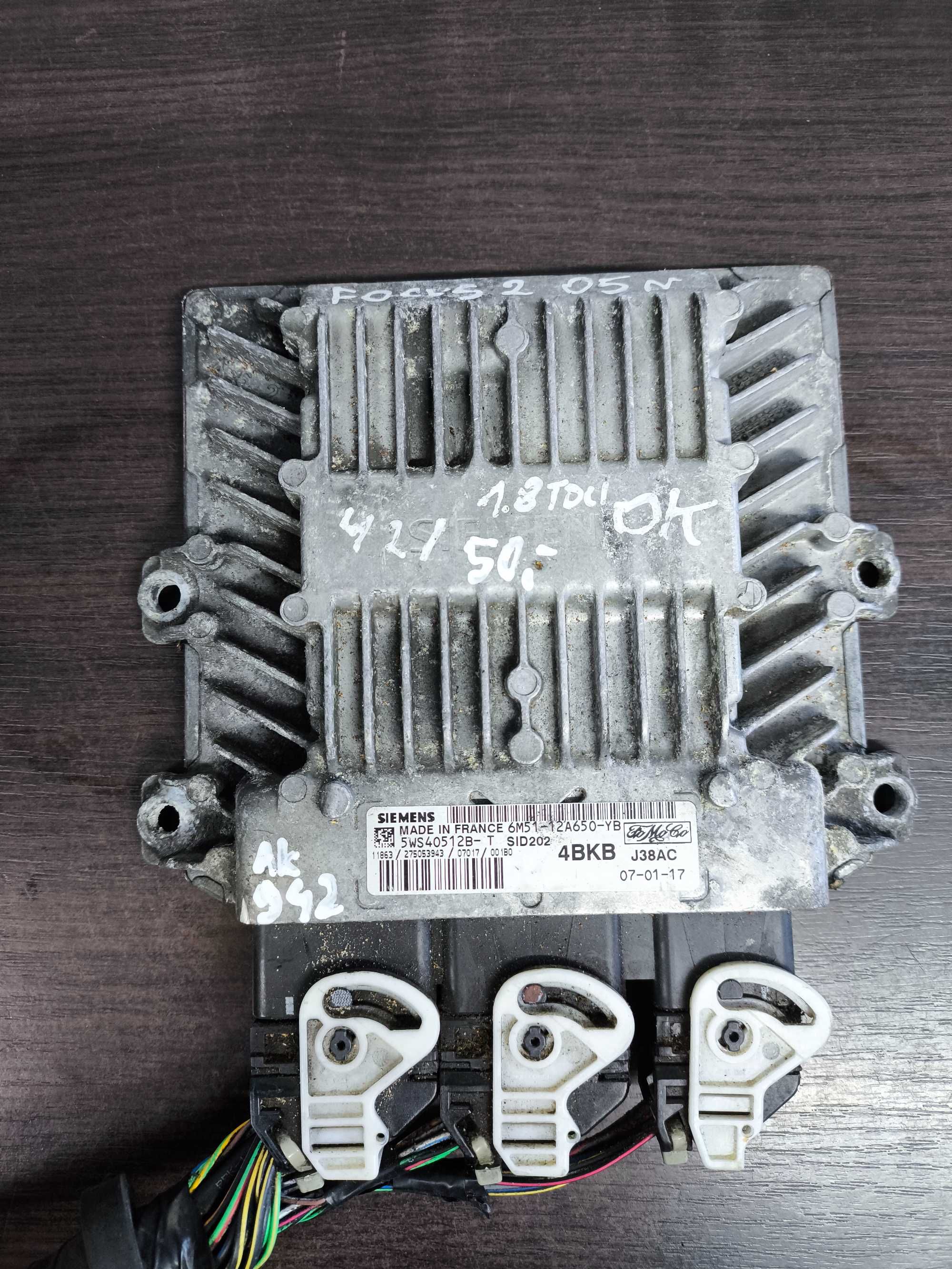 Sterownik silnika Ford Focus Mk2 1.8 TDCI 5WS40512B-T SIedlce
