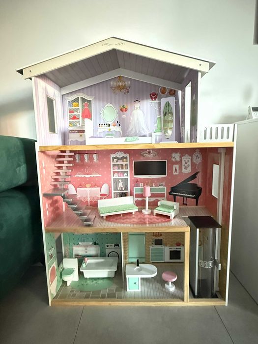 Domek dla lalek 3 piętrowy z windą Wrocław