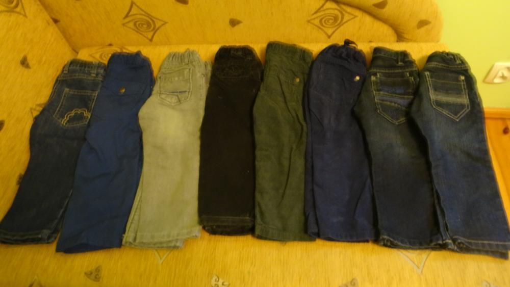 Spodnie chłopięce - sztruksy, jeansy (dżinsy) w rozm.92