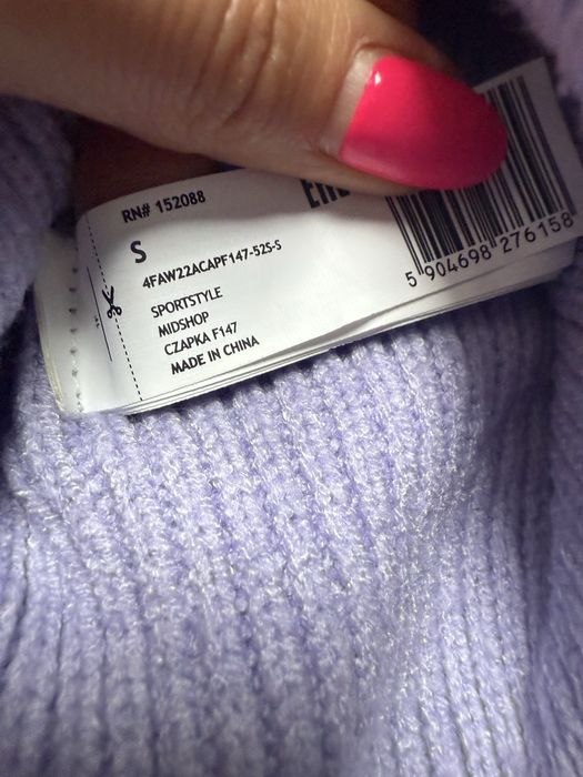 Czapka zimowa 4f fiolet niebieska pakiet