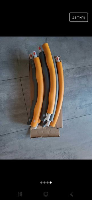 Składane hula hop z wypustkami