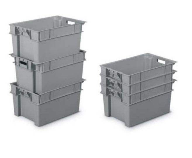 pojemniki (10 szt)  box systemowy (do piętrowania) obrotowy 60x41x40