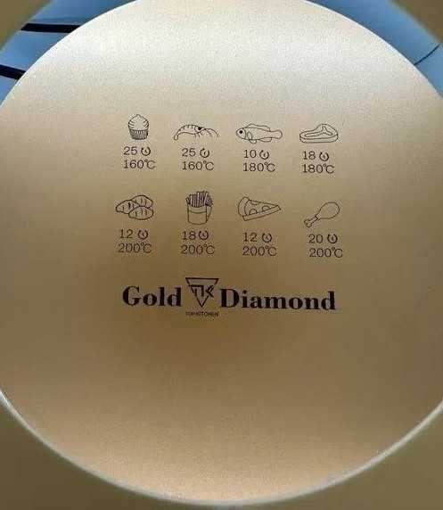 Аэрогриль, аэрофритюрница 6 л gold diamond tk09904