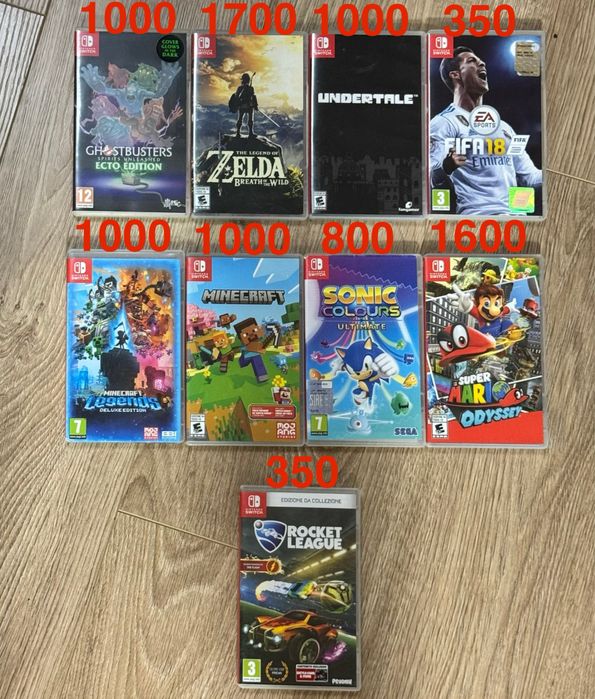 Nintendo Switch картриджі