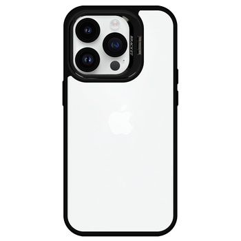 Tel Protect Kickstand case + szkło na aparat lens Iphone 15 Pro czarny