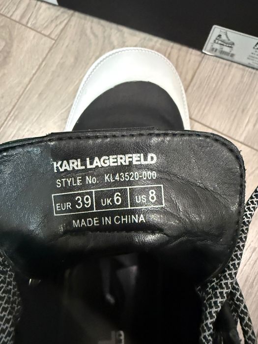 Шкіряні черевики  ботильйони Karl Lagerfeld KL43520 ОРИГІНАЛ! 39р.