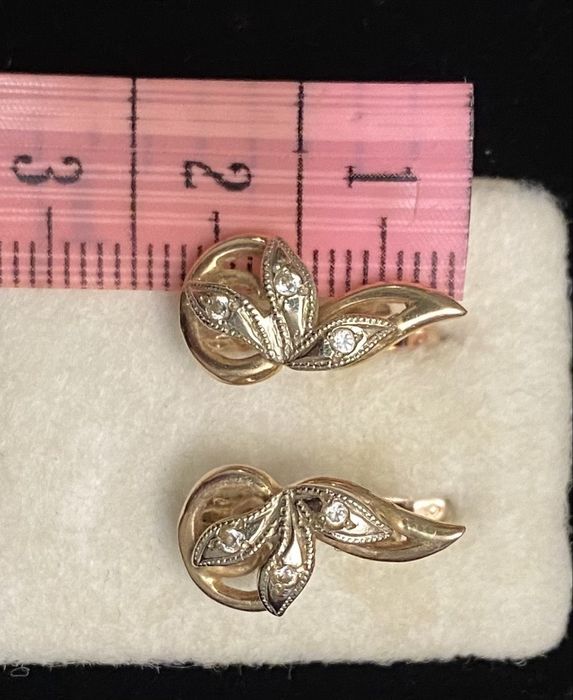 Золоті сережки, 585 проба, вага 4,03 г