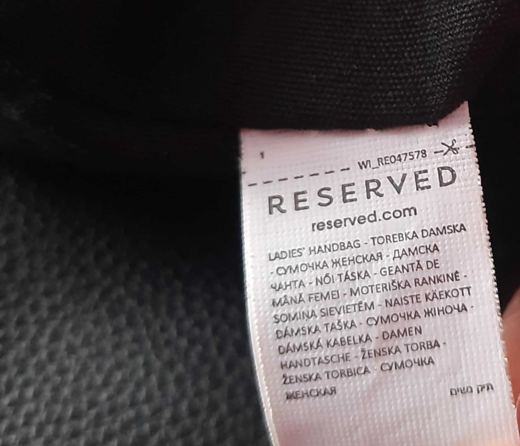 Torebka czarna - Reserved, stan bardzo dobry