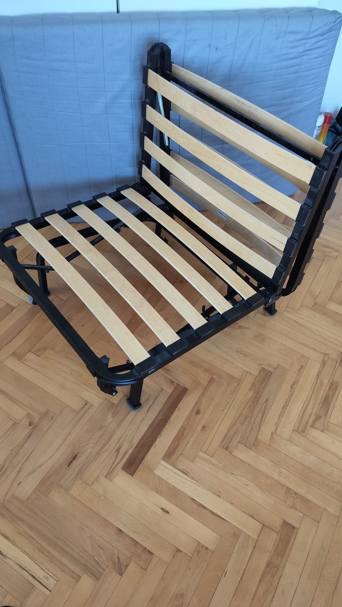 Fotel rozkładany do spania Ikea (stelaż+materac)