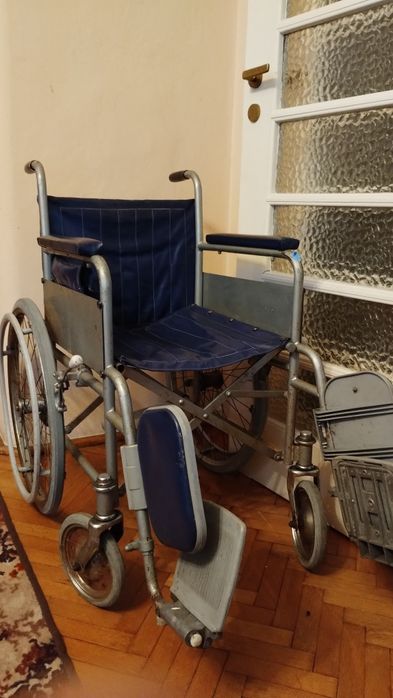 Składany wózek inwalidzki rehabilitacyjny dla ciężkich